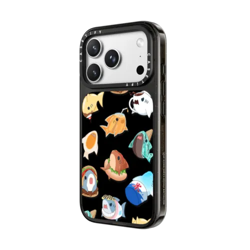 Food Leonarudo pattern | iPhone 18 Pro Max / Impact Case MagSafe Compatible - Glossy / Glossy Black | Image 2