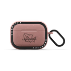 Simple Leonarudo black | AirPods Pro 2 / Earbuds Bounce Case / Matte Dusty Rose | Image 1