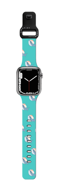Medamayaki Leonarudo pattern | Apple Watch Series 7-9 (45mm) / Impact Band / Black | Image 1