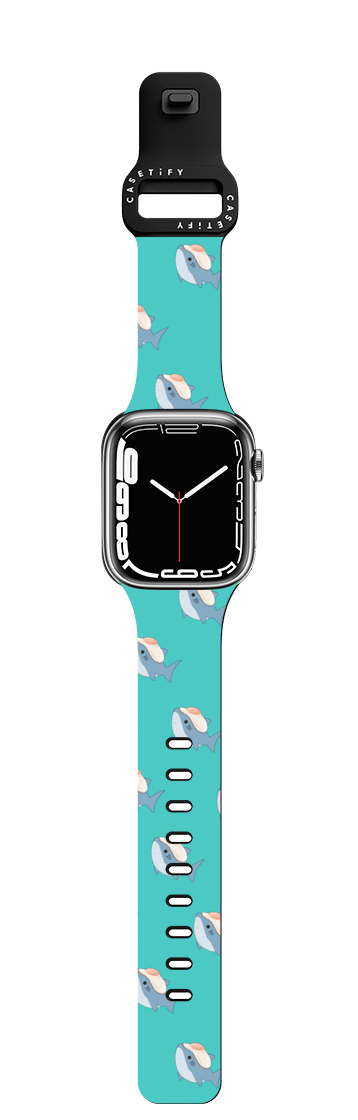Medamayaki Leonarudo pattern | Apple Watch Series 7-9 (45mm) / Impact Band / Black | Image 1