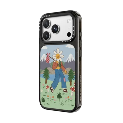 frolicking flower | iPhone 18 Pro Max / Impact Case MagSafe Compatible - Glossy / Glossy Black | Image 2