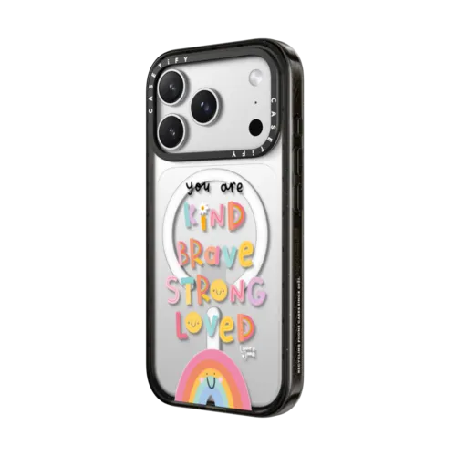 You are LOVED by Laura Jane Illustrations | iPhone 17 Pro Max / Impact Case MagSafe Compatible / Black | Image 2