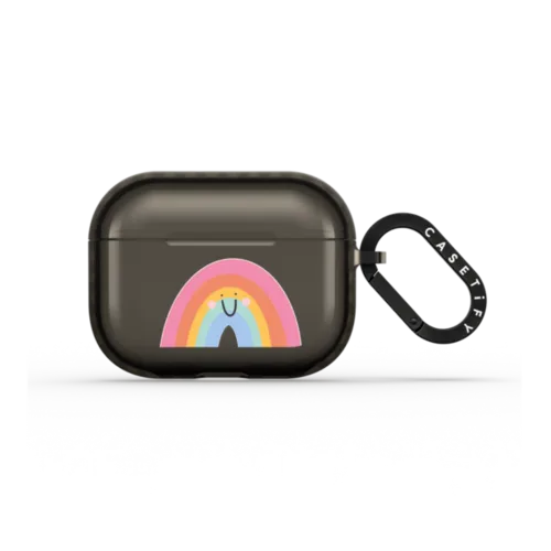 Rainbow by Laura Jane Illustrations | AirPods Pro 3 / Earbuds Impact Case / Black | Image 1