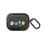 Happy Garden by Laura Jane Illustrations | AirPods Pro 2 / Earbuds Bounce Case / Matte Charcoal | Image 1