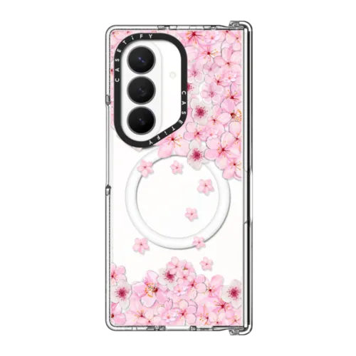 SAKURA CHERRY SATURDAY | Galaxy Z Fold8 Ultra / Impact Clear Magnetic Case / Clear | Image 1