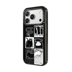 Tile Cats | iPhone 17 Pro Max / Impact Case MagSafe Compatible / Black | Image 2