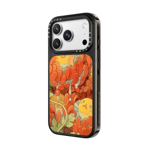 Red Chrysanthemum | iPhone 18 Pro Max / Impact Case MagSafe Compatible - Glossy / Glossy Black | Image 2