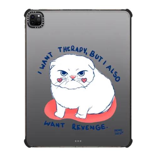 Kitty Mad | iPad Pro 12.9-inch (5th/6th gen) / iPad Impact Case / Black | Image 1