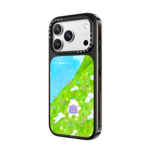 LIFE AWAITS | iPhone 18 Pro Max / Impact Case MagSafe Compatible - Glossy / Glossy Black | Image 2