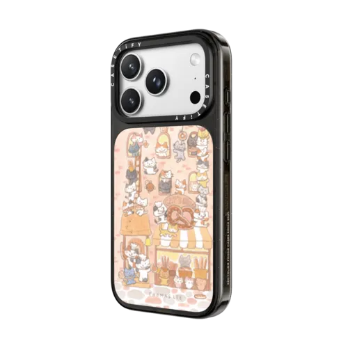 COZY CATS BAKERY | iPhone 18 Pro Max / Impact Case MagSafe Compatible - Glossy / Glossy Black | Image 2