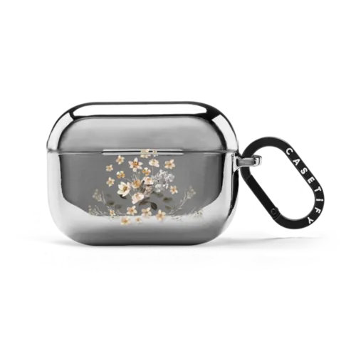 WILDFLOWER FRIDAY | AirPods Pro 2 / Earbuds Mirror Case / Silver | Image 1