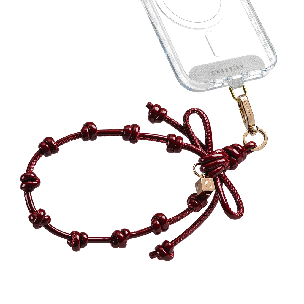 Bow Charm Wristlet - Ruby Red | Image 1