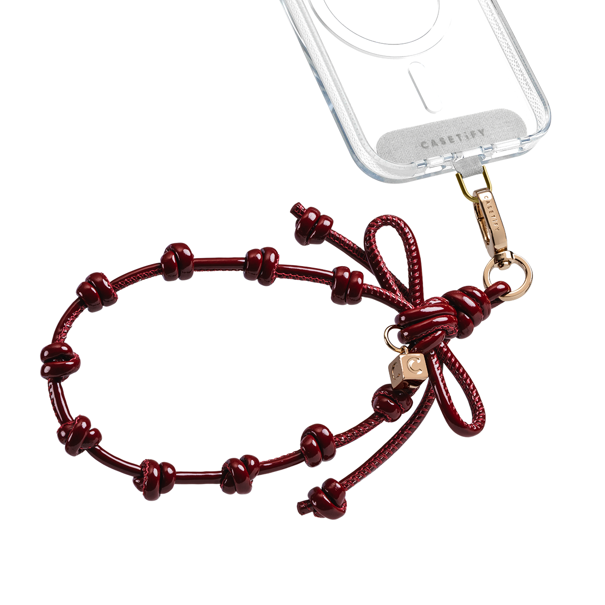Bow Charm Wristlet - Ruby Red | Image 1