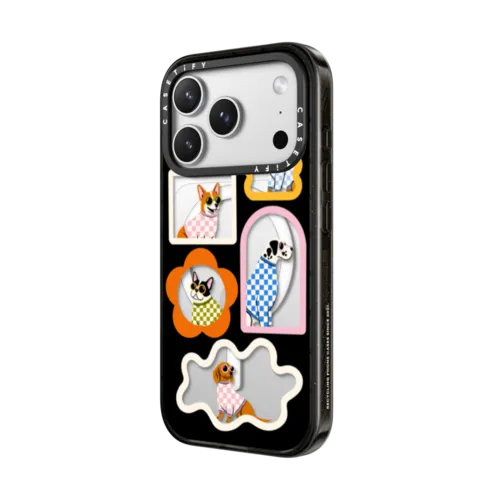 Checkered Mutts & Mirrors | iPhone 17 Pro Max / Impact Case MagSafe Compatible / Black | Image 2