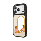Checkered Dachshund Mirror | iPhone 18 Pro Max / Impact Case MagSafe Compatible - Glossy / Glossy Black | Image 2