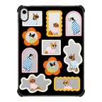 Checkered Mutts & Mirrors | iPad 10.9-inch (10th gen) / iPad Impact Case / Black | Image 1