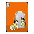 Checkered French Bulldog Mirror | iPad 10.9-inch (10th gen) / iPad Impact Case / Black | Image 1