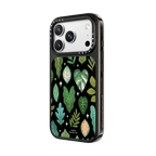 Tropical Leaves | iPhone 18 Pro / Impact Case MagSafe Compatible - Glossy / Glossy Black | Image 2