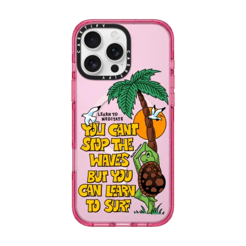 Meditate by Jake Foreman | iPhone 16 Pro Max / Impact Case MagSafe Compatible / Pink Fizz | Image 1
