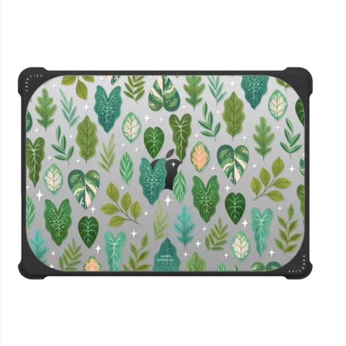 Tropical Leaves | MacBook Pro 14-inch (M1 - M5) / MacBook Bounce Case / Black | Image 2