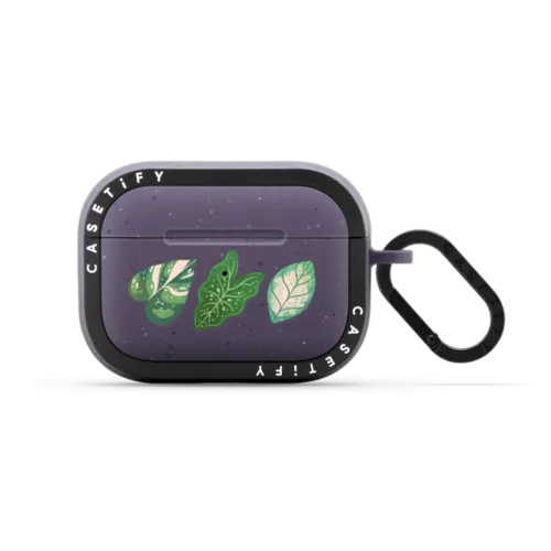 Little Leaves | AirPods Pro 2 / Earbuds Bounce Case / Matte Deep Purple | Image 1