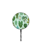 Tropical Leaves |   / PowerThru Magnetic Wireless Charger MagSafe Compatible / Black | Image 1