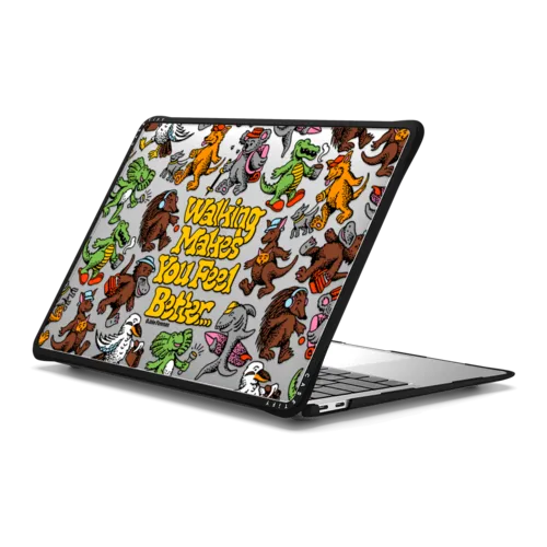 Walking by Jake Foreman | MacBook Air 13-inch (M1 / Intel) / MacBook Impact Case / Black | Image 1