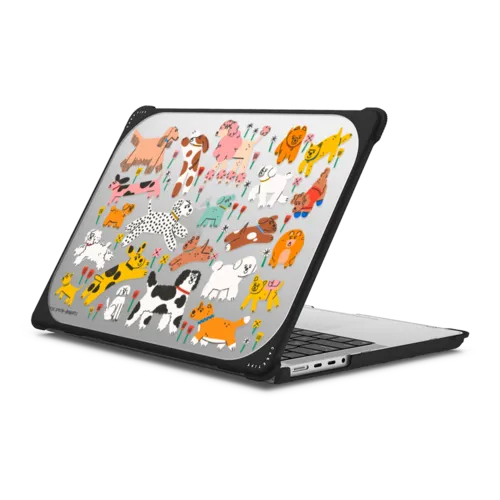 Dogs | MacBook Pro 14-inch (M1 - M5) / MacBook Bounce Case / Black | Image 1