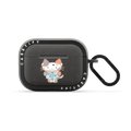 MUSIC, BOOK and KITTY | AirPods Pro 2 / Earbuds Bounce Case / Matte Charcoal | Image 1