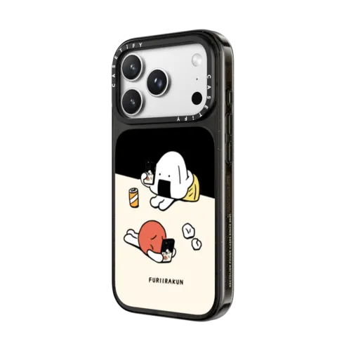 Onigiri&Umeboshi Matching smartphone case by FURIIRAKUN | iPhone 18 Pro Max / Impact Case MagSafe Compatible - Glossy / Glossy Black | Image 2