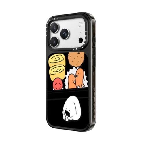 Onigiri Lonely Bento by FURIIRAKUN | iPhone 18 Pro Max / Impact Case MagSafe Compatible - Glossy / Glossy Black | Image 2