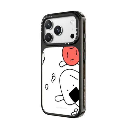 Onigiri&Umeboshi hello by FURIIRAKUN | iPhone 18 Pro Max / Impact Case MagSafe Compatible - Glossy / Glossy Black | Image 2