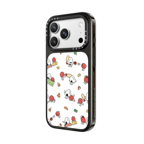 Onigiri&Umeboshi Bento Party by FURIIRAKUN | iPhone 18 Pro Max / Impact Case MagSafe Compatible - Glossy / Glossy Black | Image 2