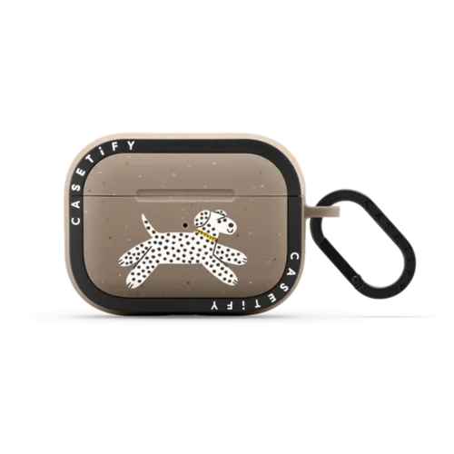 Spotty Dog | AirPods Pro 2 / Earbuds Bounce Case / Matte Taupe | Image 1