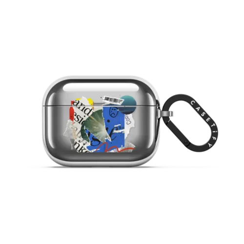 Mixed Messages By Malavika Natesh | AirPods Pro 3 / Earbuds Mirror Case / Silver | Image 1
