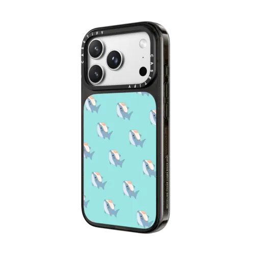 Medamayakai Leonarudo pattern | iPhone 18 Pro Max / Impact Case MagSafe Compatible - Glossy / Glossy Black | Image 2