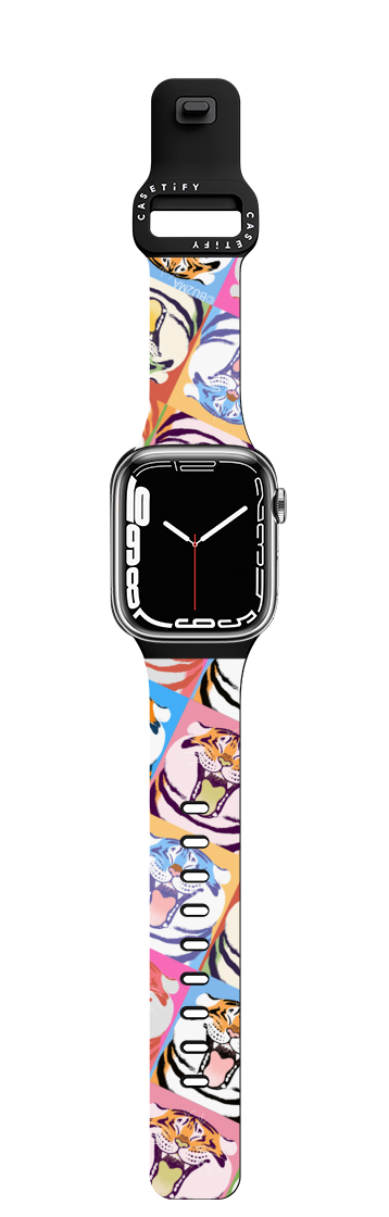 Flavor Alexander The Fat Tiger BY BU2MA | Apple Watch Series 7-9 (45mm) / Impact Band / Black | Image 1