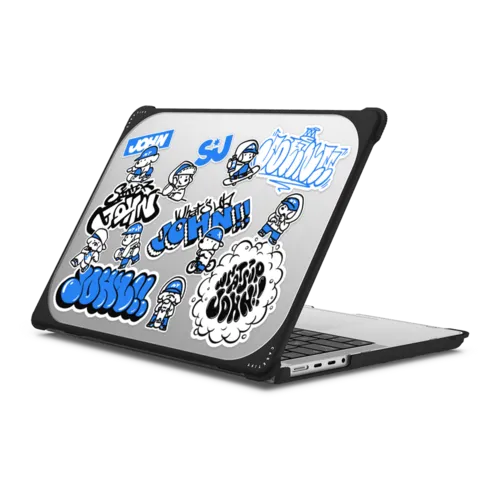 mini JOHN | MacBook Pro 14-inch (M1 - M5) / MacBook Bounce Case / Black | Image 1