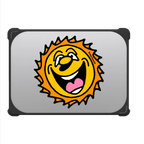 Sun by Jake Foreman | MacBook Pro 14-inch (M1 - M5) / MacBook Bounce Case / Black | Image 2