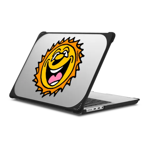Sun by Jake Foreman | MacBook Pro 14-inch (M1 - M5) / MacBook Bounce Case / Black | Image 1