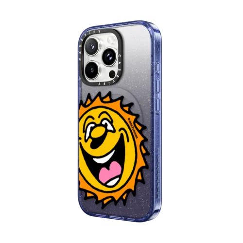 Sun by Jake Foreman | iPhone 16 Pro Max / Impact Case MagSafe Compatible / Glitter Indigo | Image 2