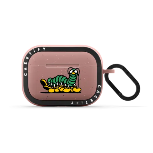 Caterpillar by Jake Foreman | AirPods Pro 2 / Earbuds Bounce Case / Matte Dusty Rose | Image 1