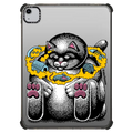 Daydreaming Cat by Jake Foreman | iPad Air (4th/5th gen) / iPad Impact Case / Black | Image 1