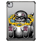 Daydreaming Cat by Jake Foreman | iPad Air (4th/5th gen) / iPad Impact Case / Black | Image 1