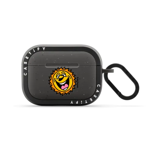 Sun by Jake Foreman | AirPods Pro 2 / Earbuds Bounce Case / Matte Charcoal | Image 1