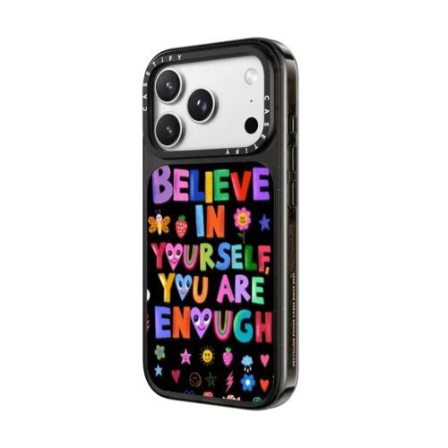 BELIEVE IN YOURSELF | iPhone 18 Pro Max / Impact Case MagSafe Compatible - Glossy / Glossy Black | Image 2