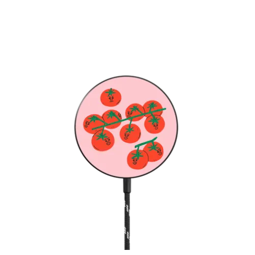 Cherry Tomatoes |   / PowerThru Magnetic Wireless Charger MagSafe Compatible / Black | Image 1