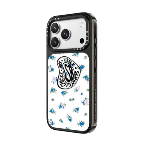 Floral- Little Sunny Bite | iPhone 18 Pro Max / Impact Case MagSafe Compatible - Glossy / Glossy Black | Image 2