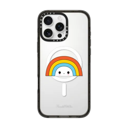 Little Rainbow | iPhone 16 Pro Max / Impact Case MagSafe Compatible / Black | Image 1
