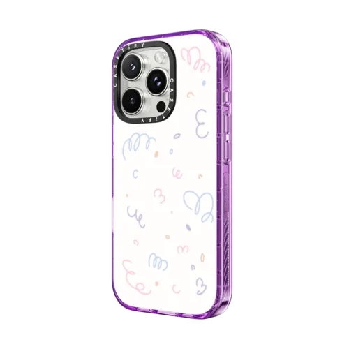 Confetti | iPhone 16 Pro Max / Impact Case MagSafe Compatible / Purple | Image 2